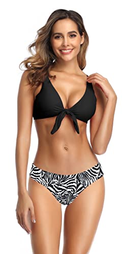 SHEKINI Damen Zweiteiliger Badeanzug Bikini Set Sexy Triangle Tiefer...