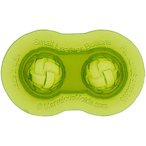 Marvelous Molds Small Leather Button Silicone Mold | Cake Decorating | Fondant Gum Paste Icing