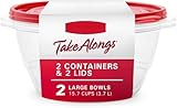 Storage Containers, 15.7 Cup, household essential, 2 Count