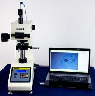 Accusize Industrial Tools Phase II+ Micro Vickers Hardness Tester with Video Cam, Adaptor and Atuo Software, 900-390b