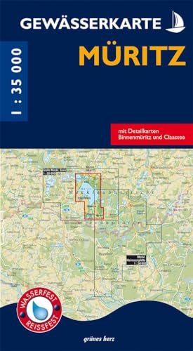 Gewässerkarte Müritz: mit Detailkarten Binnenmüritz und Claassee