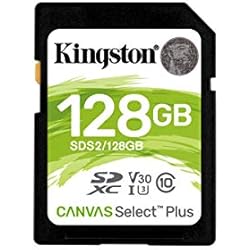 Tarjeta De Memoria Para Maquina De Bordar Brother Kingston Canvas Select Plus SD - SDS2/128GB Class 10 UHS-I