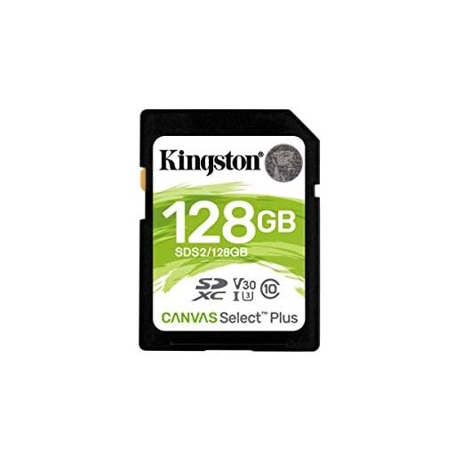 Cartao De Memoria Classe 10 Kingston Sds2/128gb Sdxc 128gb 100r/85w Uhs-i Canvas Select Plus