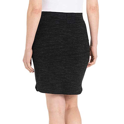 Hilary Radley Ladies' Space Dye Pull-On Skirt - (Black, Large)3