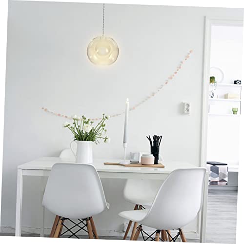 Image of Glass Lamp Shade Base Decorative Ceiling Light Shade Replacement for Pendant and Chandelier Lighting