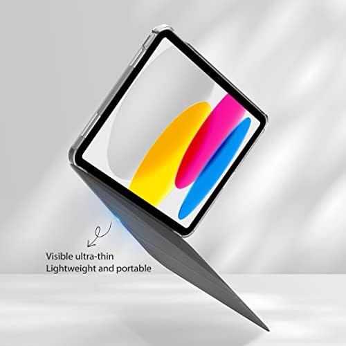 Easyacc Case for iPad 10th Generation 2022, Slim Hard Back 10th Gen Cover iPad Protective Smart Stand Case for iPad 10 Generation