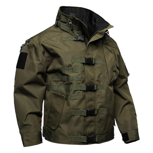 Veste hiver homme imperméable parka coupe-vent casual hardshell fonctionnelle