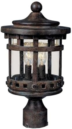 Maxim Santa Barbara VX-Three Light Outdoor Pole Mount in Made with Vivex Material for Coastal Environments