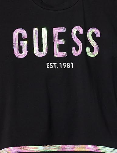 GUESS Girls' Organic Cotton Awesome Sequin Shirt3