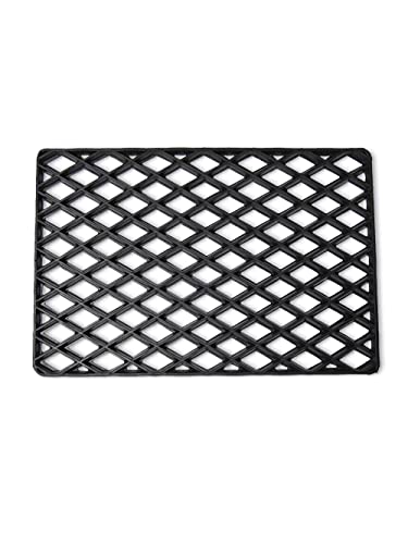 Gardener's Supply Company Rubber Grids for Boot Trays | Set of 2 Heavy-Duty Indoor Outdoor Rubber Grids for Faster Drying - Black