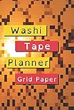 Washi Tape Planner Grid Paper: 6\"x9\" Dotted Paper 100 Pages Sticker Tape Tracker Collection Organizer Logbook Tracker For Collector