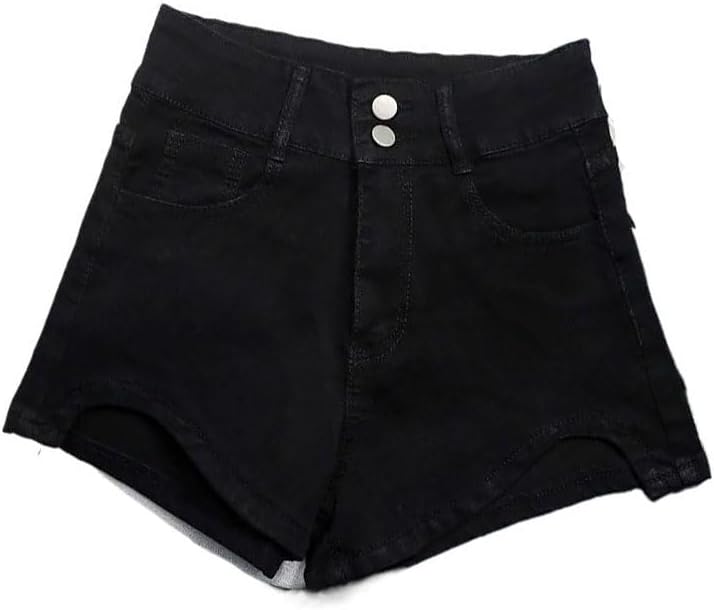 High Waist Straight Denim Shorts for Women Summer Short Jean Pants