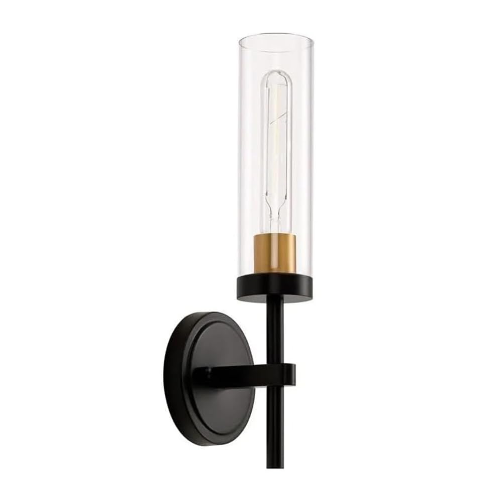 FZQSXAZU Wall Lamp with Glass Lampshade - Modern Indoor E27 Metal Crystal for Hallway, Stairs, Living Room Art Deco Design