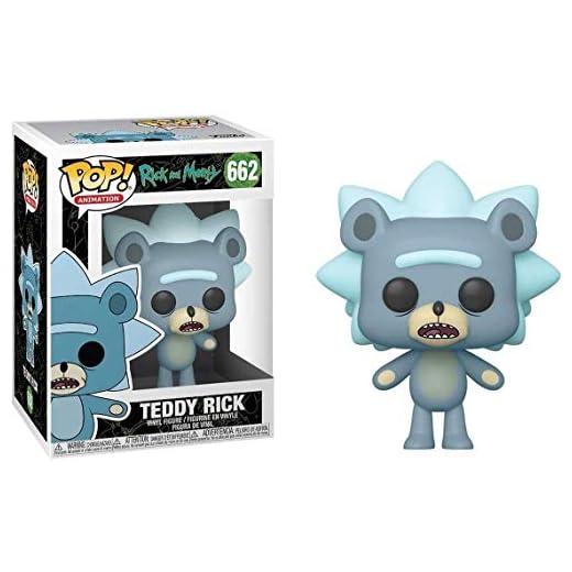 Pop Nightmare Before Christmas Vampire Teddy with Duc Vinyl Figure 5 Funko! Animation: Rick & Morty - Teddy Rick w/ Chase (Styles May Vary), Standard, Multicolour