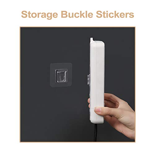 Cabilock 40Pcs Dupla Face Adesivo de Parede Ganchos Ganchos de Parede Transparente- Degola Heavy Dut