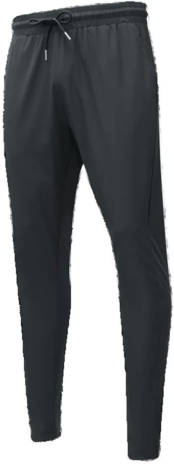 Xingfenly Gym Fitness Trousers Men' Pants Tight Jogging Running Breathable Quick-Drying Ice Silk Sports Wind Casual