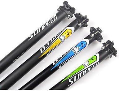 SJ - SUNPEED XC20 27.2*350MM Black MTB Mountain Bikes Bicycles Seat Post