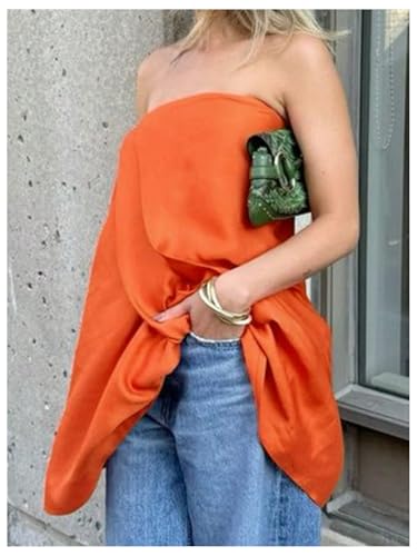 SOLY HUX Women's Tube Top Strapless Sleeveless Going Out Summer Flowy Bandeau Tops4