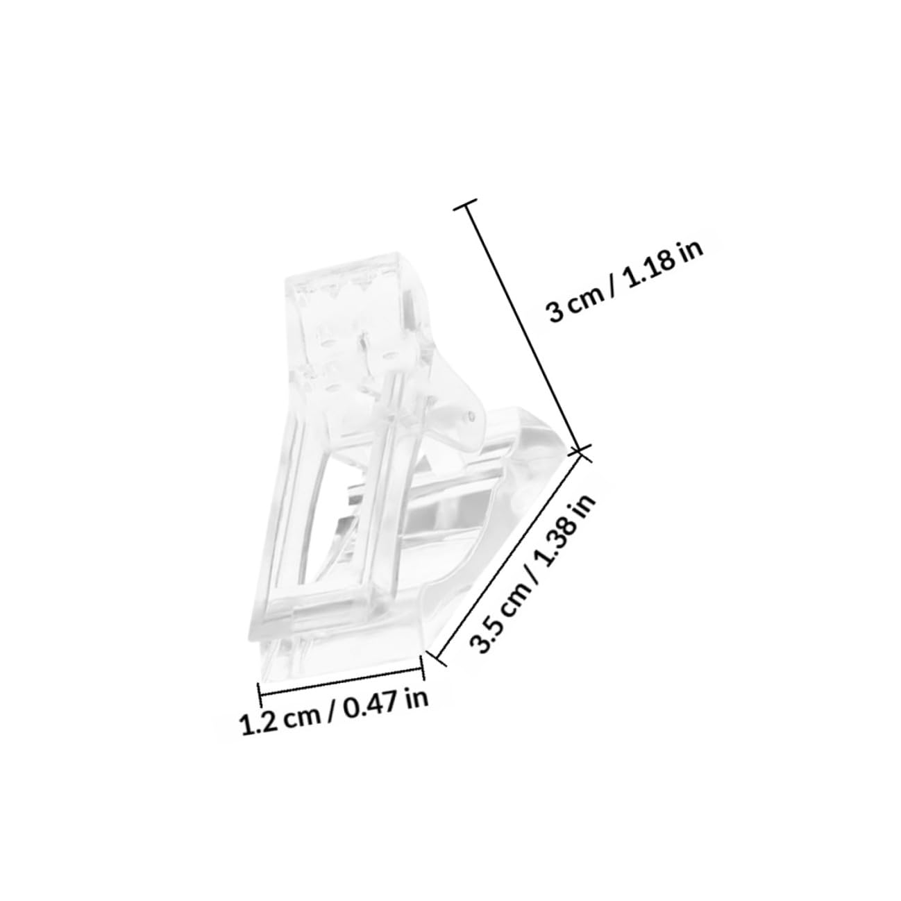 40pcs Nail Extended Clips and Nail Tips Clip for Quick Building Acrylic Model Fixing Manicure Tool Suitable for Professional Salon and Home Use