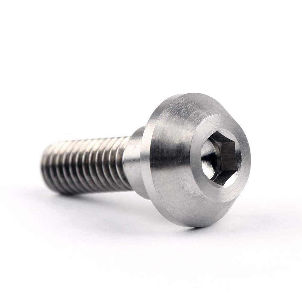 6 Bulloni Rotore Freno In Titanio GR5 M8x25mm Per Moto - Testa A Ombrello, Chiave A Brugola, Metrici