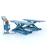 mobile hebebühne gebraucht Hydraulisches Hubsystem mit zwei Zylindern für kraftvolles Anheben. Inklusive Umlenkhilfe für das Anheben von schweren Fahrzeugen.