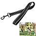 Hund und günstig Kaufen-Hundeleine Kurz,Kurzleine Hund mit Gepolsterten Griff,Kurzführer Hund(52 cm Länge,2.5 cm Breite) für Trainingsleine,Reflektierend Nylon Hunde Schleppleine für Große Mittlere und Kleine Hund Schwarz