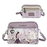 SWEET & CANDY BAGS Bolso Bandolera Niña estilo vintage Kawaii con ilustración tierna y dulce – Bolso mujer Ilustrado que adoran el estilo vintage Aesthetic