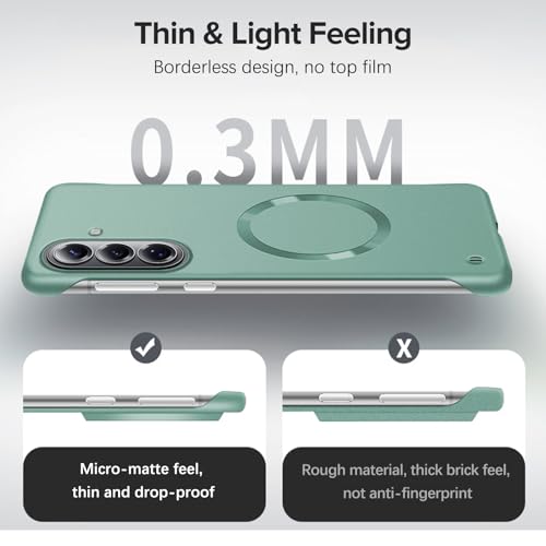 Coque Samsung S26 Plus légère verte pour une utilisation quotidienne sans encombre