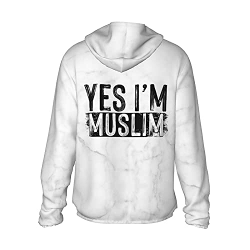 Muslim Islam Arabic Islamic Religious Allah God Be Gifts Sun Shirts Men's Fishing UV Protection Hoodie Swimming Shirt