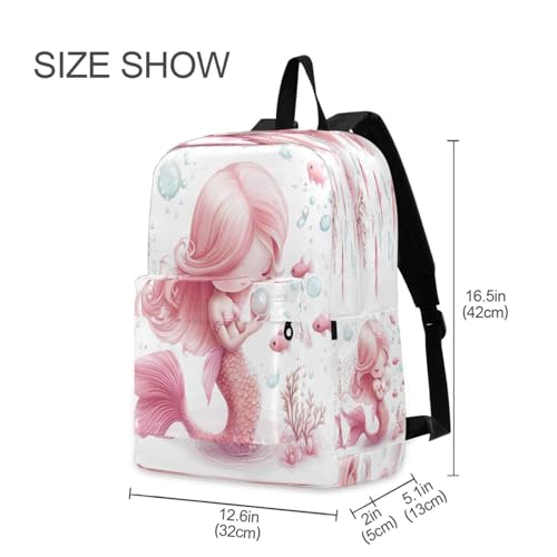 Dussdil Beautiful Cute Mermaid (10) Kids Backpack Backpacks for Boys Girls Teen School Bookbag Laptop Bag Daypack Large Travel Sports Bags2