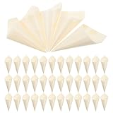 VANZACK 50 Conos para Snacks Conos para Helado para Patatas Fritas Color Beige