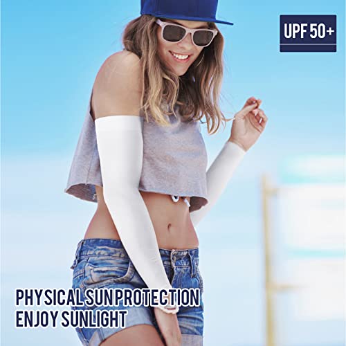 GOUNOD Sun Protection Cooling Compression Arm Sleeves For Men - Gardening Outdoors Sports Workouts volleyball arm sleeves — view 3