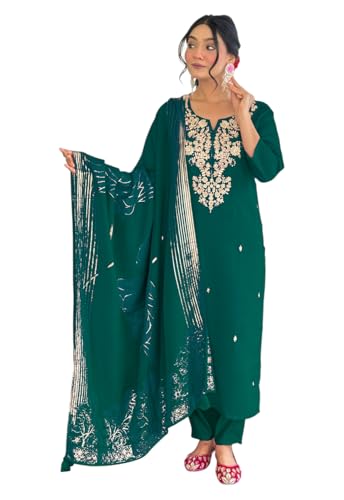 Kurta brodé en soie mélangée résolvant l'inconfort des tenues de fête