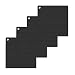 Produktbild O-ishii 4er Set Topf Untersetzer aus Silikon - Viereckige Topflappen Hitzebeständig bis zu 230°C (Schwarz)