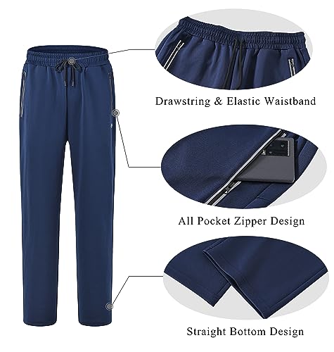 Image of MoFiz Mens Tracksuit Jogging Sports Sweatsuit Comfortable Outfits Casual Athletic Pants Full zip Jacket 2 Piece