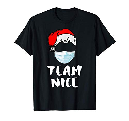 Team Nice Christmas Funny Couple Matching Pajama Maglietta