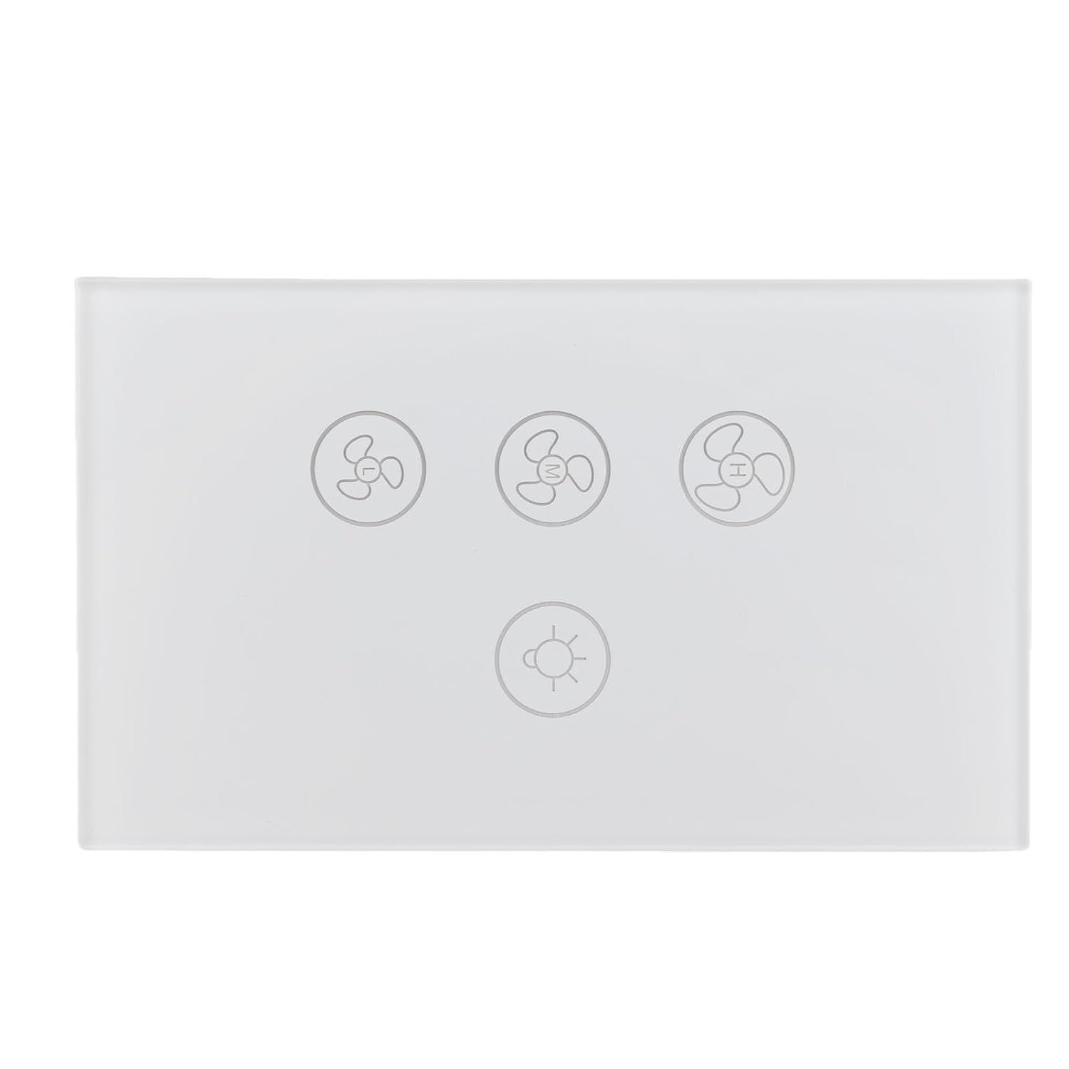 JTLB Smart WiFi Touch Switch, Voice Control Compatible with Home for Smart Home and Office (White)