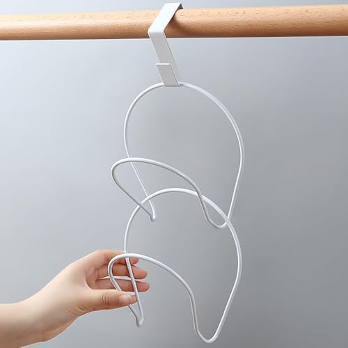 Ruikcoll Cap Halter Tür Hut Racks 10 Stück,Haken für Handtaschen Aufhänger für Schals Handtaschen Handtücher Kleidung Krawatten mit Haken zum Aufhängen,Weiß