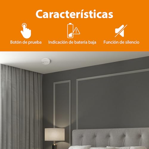 Miniatura 7 de Smartwares Detector De Humo Fsm-11516 - Sensor Fotoeléctrico - Batería Reemplazable 5 Años