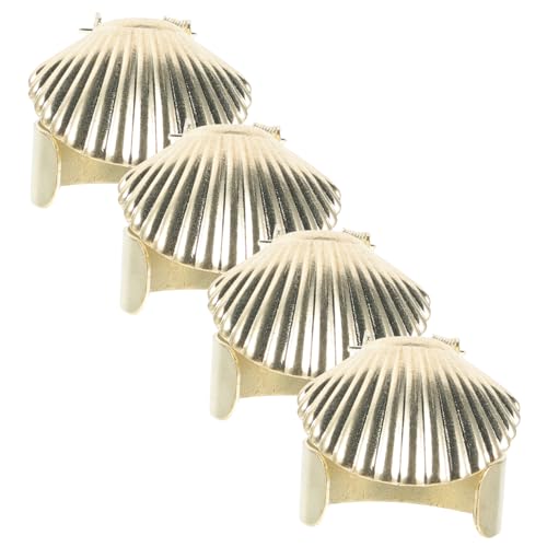 FUNOMOCYA Candle Accessories 4pcs Metal Automatic Candle Extinguishers Snuffer Set Quick Extinguisher