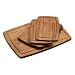 Produktbild KESPER | Schneidbretter - 4er Set, Material: Bambus, Maße: 1x Groß: 38 x 28,5 x H 1,6 cm 1x Mittel: 28,5 x 20 x H 1,6 cm 2x Klein: 25 x 15 x H 1 cm, Farbe: Braun | 59128