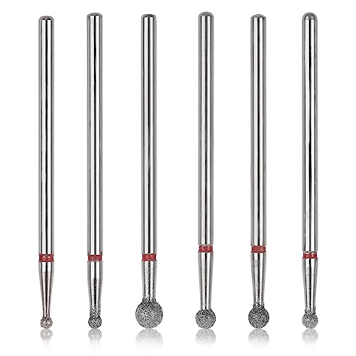 6 Pezzi Fresa Per Unghie Professionale Fresa Unghie Attacchi Manicure Frese Unghie Cura Delle Unghie 3/32 Pollici Frese Unghie Set Di Macinazione Della Fresa Per Unghie