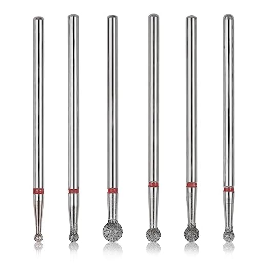 6-Pack Cuticle Cleaning Nail Drill Bits