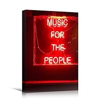 Canvas Wall Art Light Quotes Bedroom Industrial Inspirational Modern Art Multicolor Neon Photography Quotes Urban - 12x18 inches