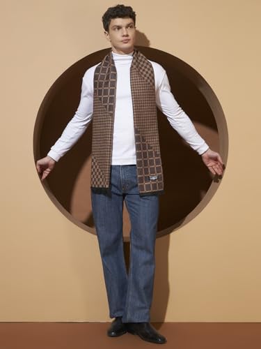 Image of Ravaiyaa - Attitude is everything Men's Reversible Stripe Pattern Winter Wool Scarf, Muffler 72 inchx12 inch Inch