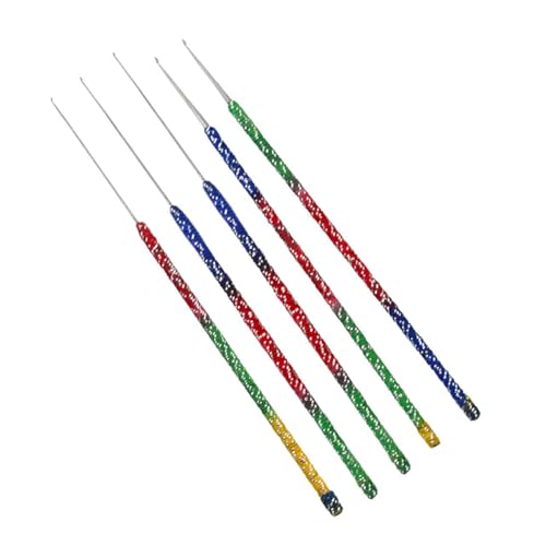Generic Embroidery Point Combo: Multi Color Embroidery & Aari Work Needles (Pack of 5) - Stainless Steel, Fine Point