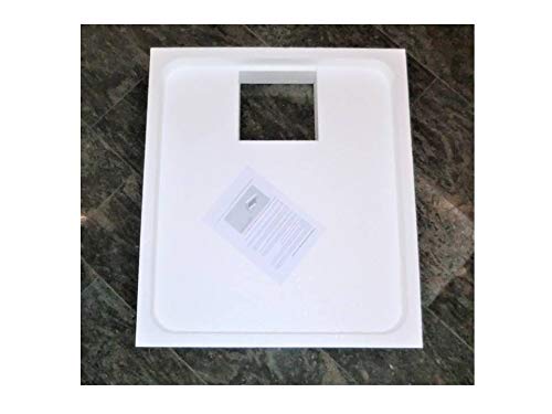 Universal Duschwannenträger Wannenträger Styroporträger für Duschwanne 90 x 80 cm superflach/Höhe Träger 14 cm (Ablaufloch mittig kurze Seite)