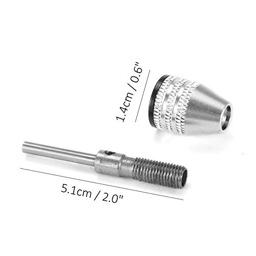 Drill Set bit 0.5-4mm Accessories Electric Grinder Keyless Drill Chucks Adapter Converter 2.3 Shank Shaft for Twist Drill Chuck Drill Collet Adapter