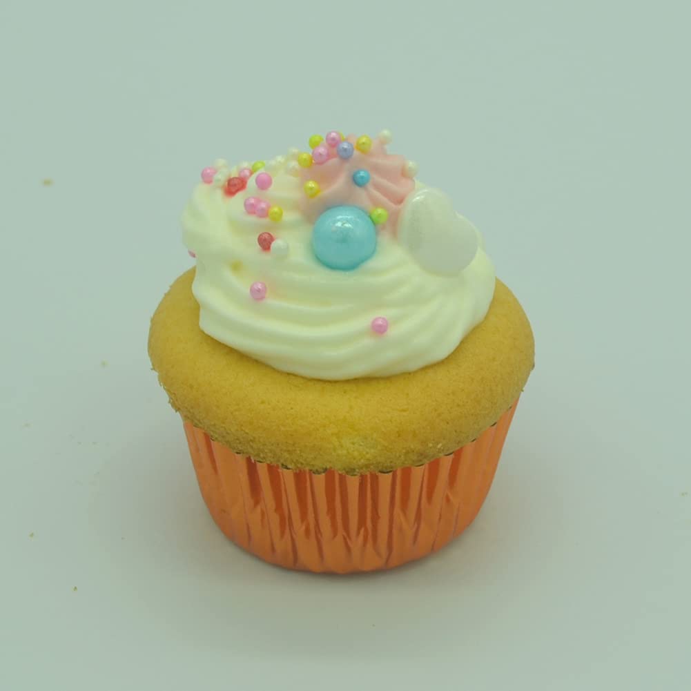 Moldes de papel de aluminio naranja para cupcakes, mini tazas de papel para hornear, para fiestas, cumpleaños y más, 240 unidades