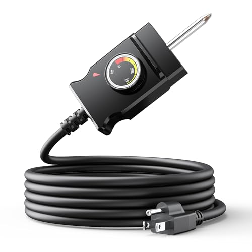 SAYSOLAK Adjustable Analog Temperature Control Power Cord for Masterbuilt Electric Smoker...